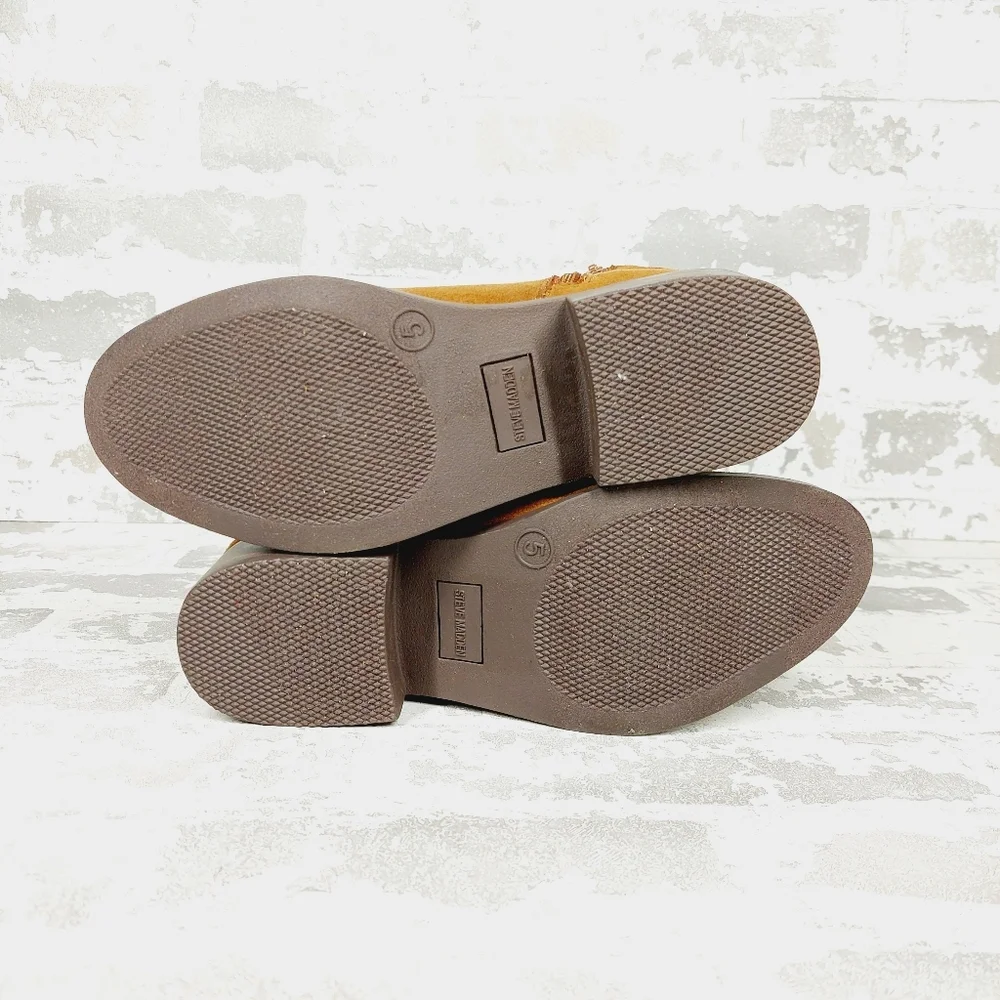 New STEVE MADDEN Kids' Bayville Zip Bootie In Cognac H955